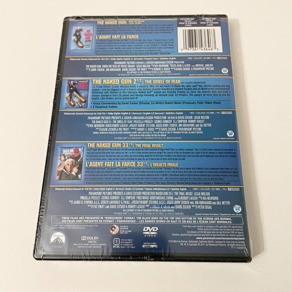 The Naked Gun Trilogy 3 DVD Set 1 2 3 - Picture 2 of 10